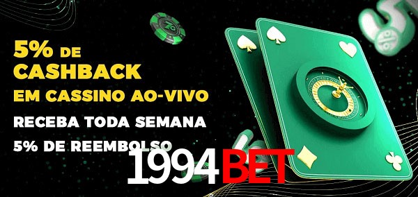 Promoções do cassino ao Vivo 1994bet
